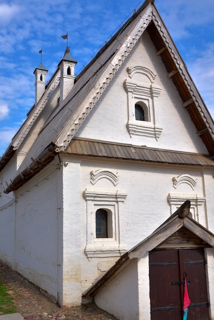 The facade of an old house