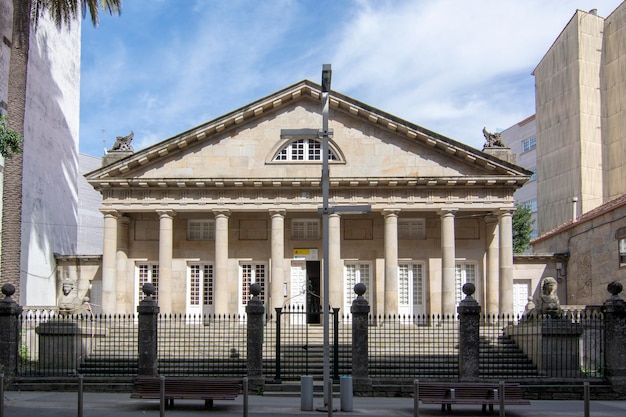 Facade of the Provincial Historical Arquivo of the city of Pontevedra