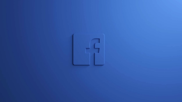 Facebook social media logo monochromatic