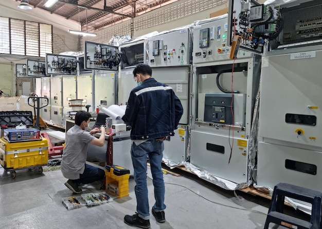 Factory acceptance test for Medium voltage panel Protection relay testing by the electrical engineer