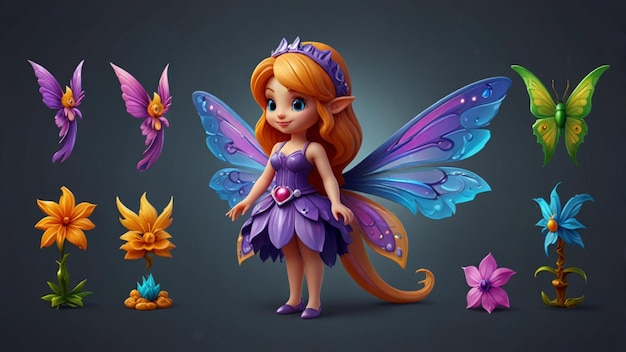 Fairy 3d Icon Design Collection