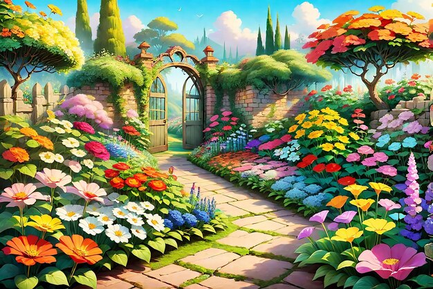 fairy background2D cartoon background