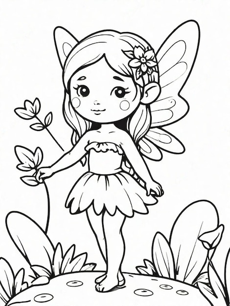 Photo fairy in the garden high definition