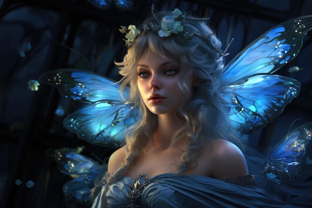 Fairy in the magical forest