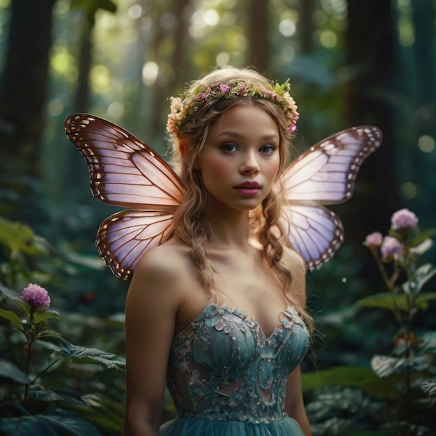 Fairy Princess Pixie Elf Magical Fantasy Romantic Fairytale Beautiful Colors Enchanted Forest