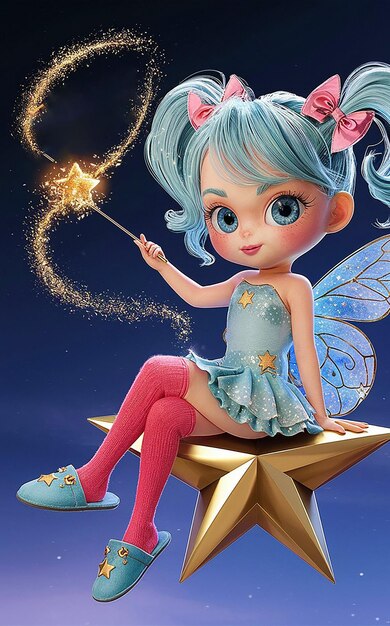 a fairy with a magic wand and a magic wand