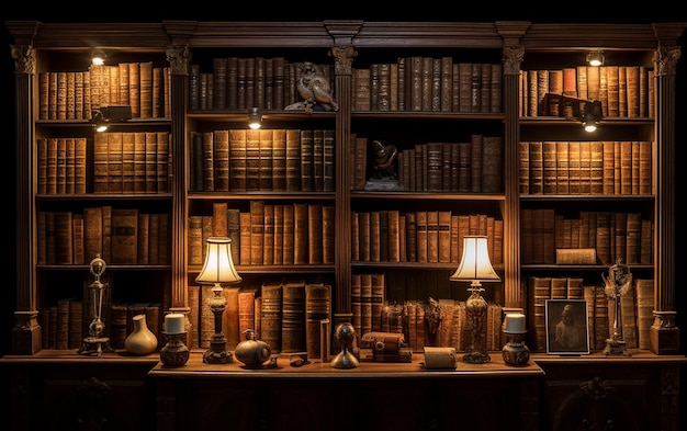 Fairy Wooden Bookshelf Ai