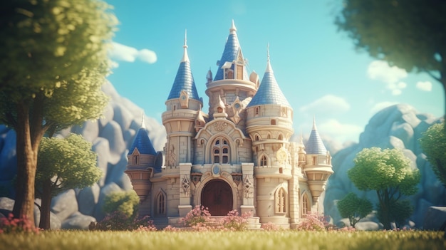 Fairytale fantasy castle from children's books