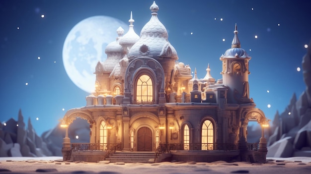 Fairytale fantasy castle from children's books