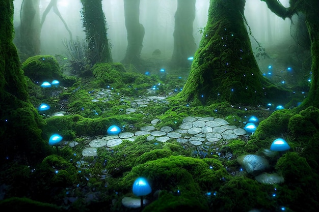 Fairytale fantasy forest