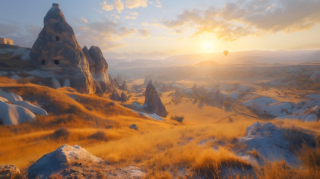 Fairytale Sunrise Hot Air Balloons Dance Above Cappadocias Wonders