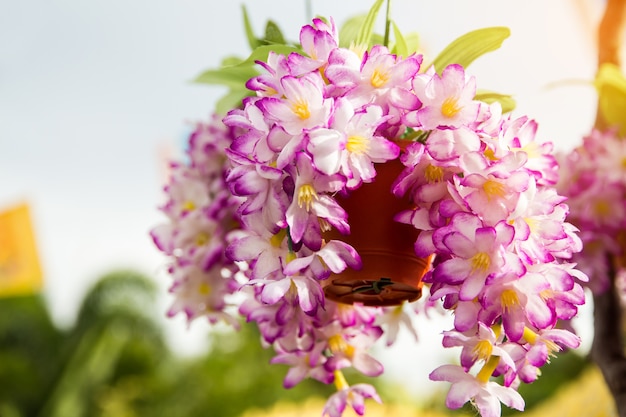 fake flower and Floral background