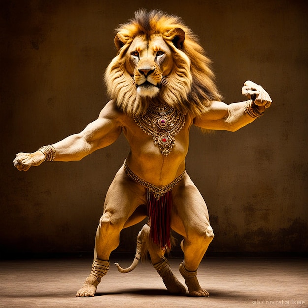 Fake Lion CGI Strong Beautiful Big cat Fur