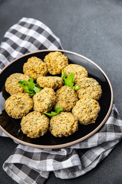 falafel bean dish healthy meal food snack on the table copy space food background rustic top view