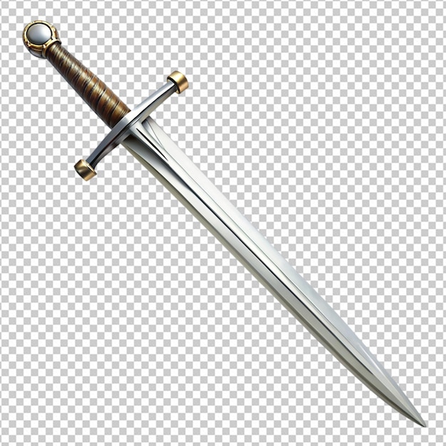 falchion sword isolated on white background