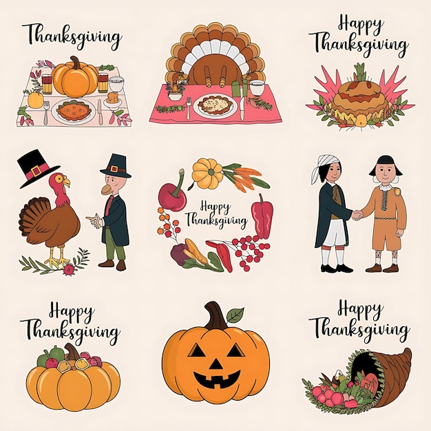 Photo fall thanksgiving pumpkin background