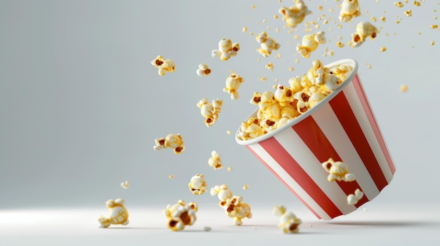 The falling buttery popcorn