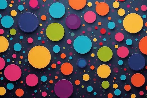 Falling color dots fun background abstract bright colored dotted circles