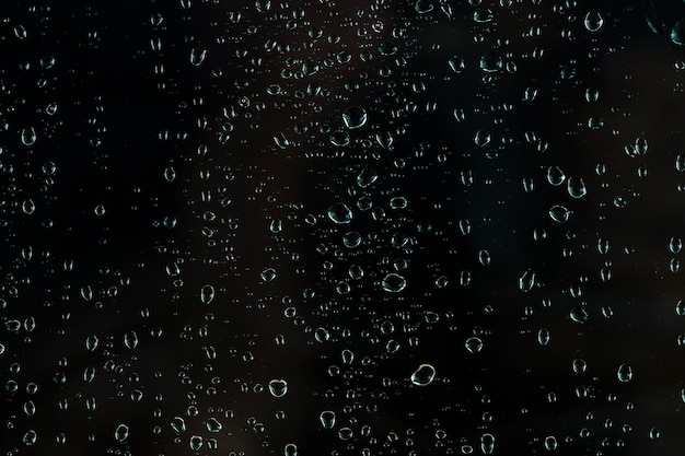 Falling drops of water