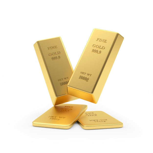 Falling gold bars