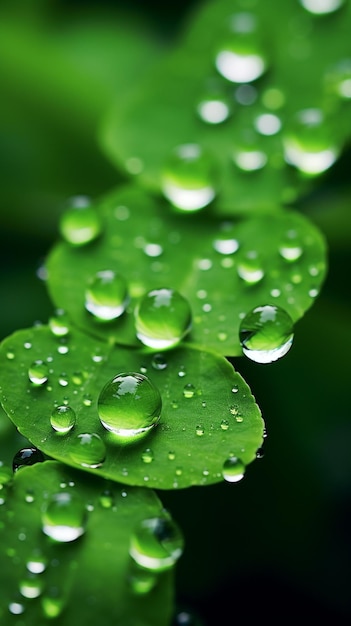 Falling raindrops photographed with a super telephoto lens