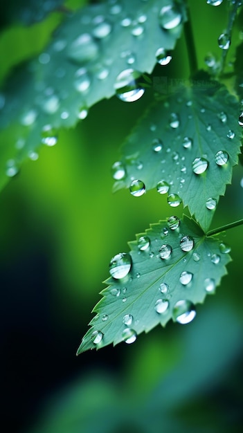 Falling raindrops photographed with a super telephoto lens