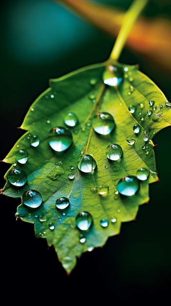 Falling raindrops photographed with a super telephoto lens