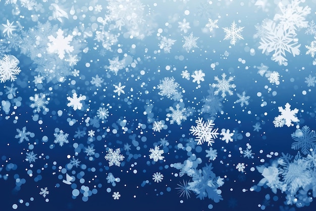 Falling Snow Magic Festive Sparkle in Every Flake Generative AI