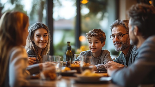 Photo family dinner