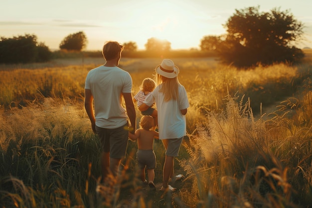 Family enjoy the life in holiday