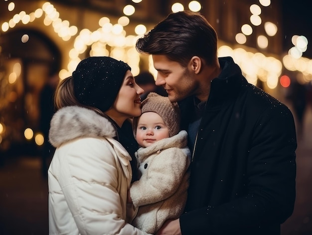 The family enjoys celebrating Christmas Eve together