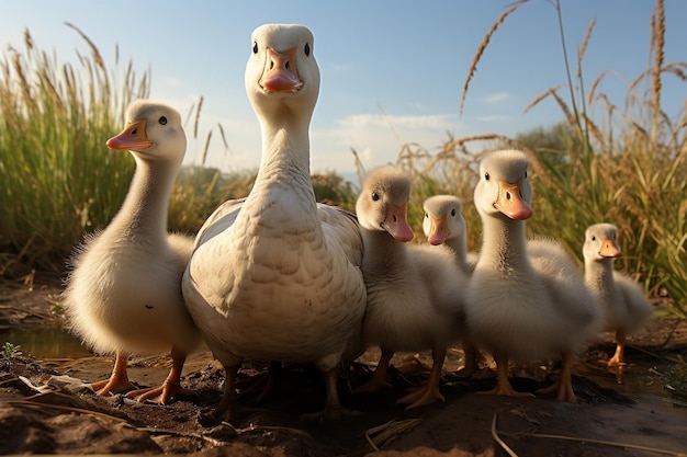 A Family of Geese Generative Ai