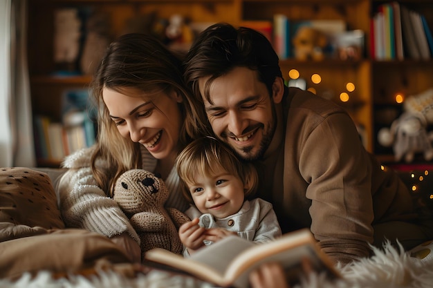 Photo family reading time