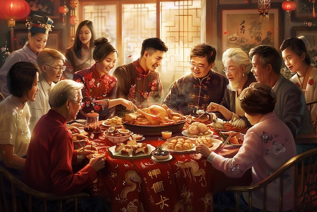 Family Reunion During Chinese New Year