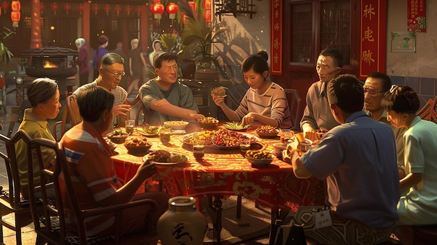 Family Reunion During Chinese New Year