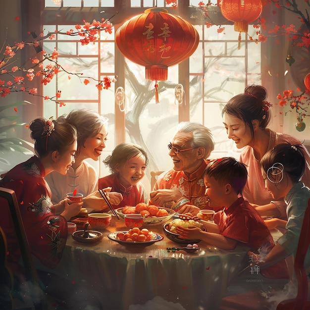 Family Reunion During Chinese New Year