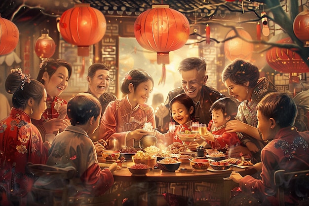 Family Reunion During Chinese New Year