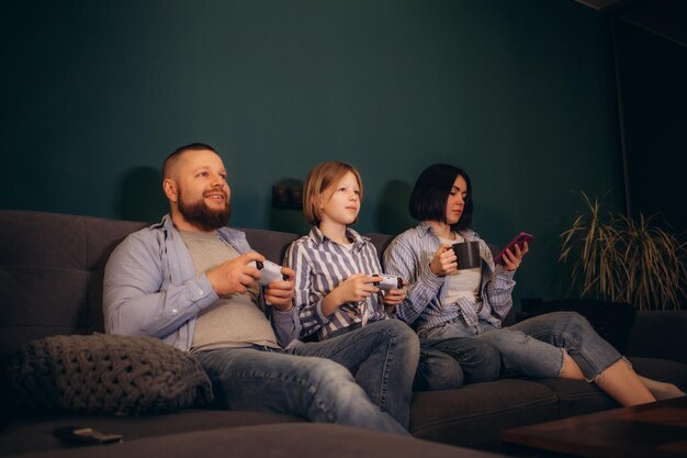 Family spends weekend in the house playing video games