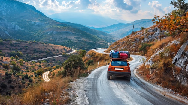 Family SUV on a Camping Trip