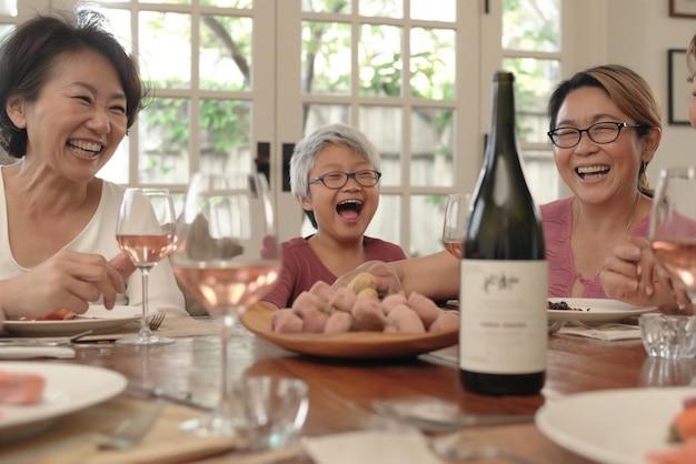 A family of three two women and a young boy