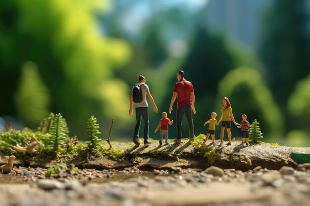 Photo family walk dynamic scene miniature macro toy 3d 32k uhd focus in the frame ar 12885 v 52 job id 10f9887d0d0249fb8b1dae73643a7e54