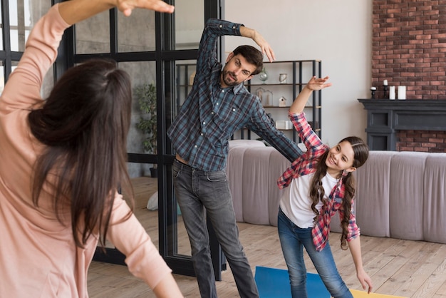 Family yoga training