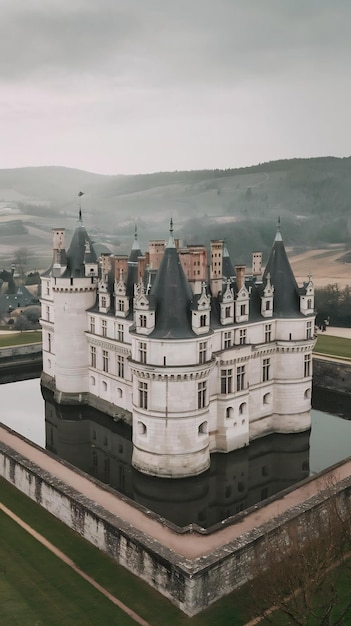 Famous french castles Impressive medieval Pierrefonds chateau France Oise region