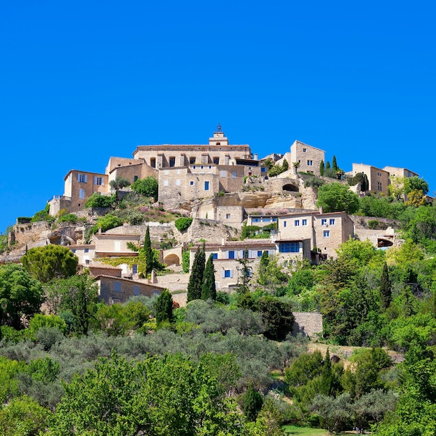 Photo famous gordes medieval village