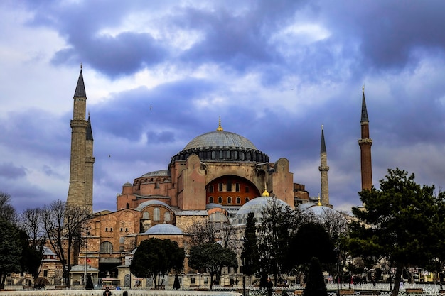 The famous Hagia Sophia Aya Sophia Ayasofya Museum Mosque in Istanbul