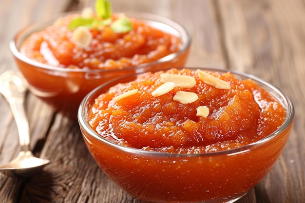 The famous indean sweets gajar ka halwa