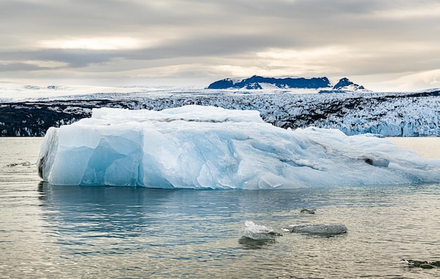 The famous Jokulsarlon Glacier Lagoon in the eastern part of Iceland