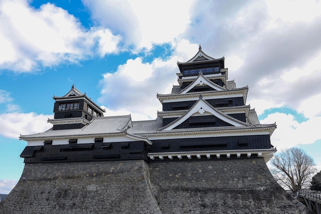 Famous Landscape of Kumamoto Castle in Northern Kyushu Japan