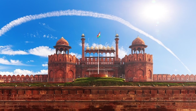 Famous Red Fort of India Delhi beautiful landmark