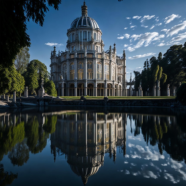 famous santa maria della salute in venice italy generate AI